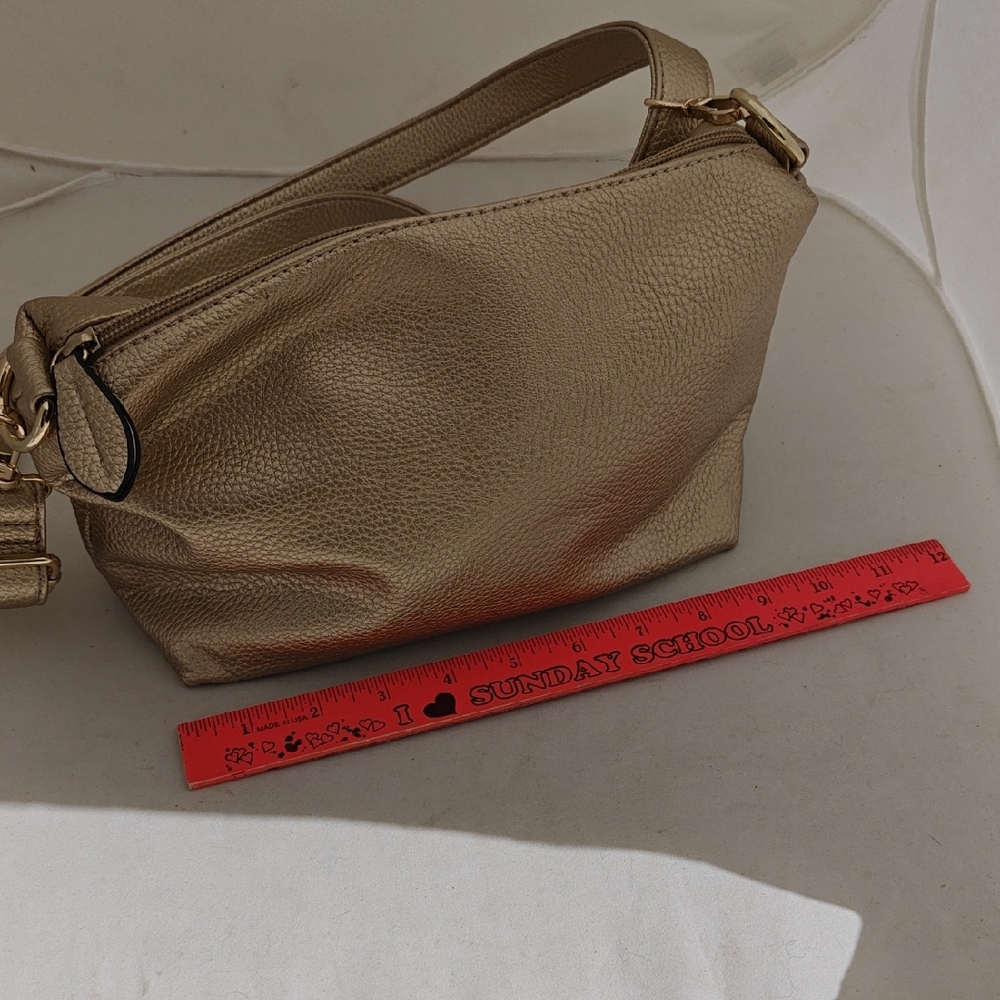 Imoshion Metallic Gold Wristlet Clutch